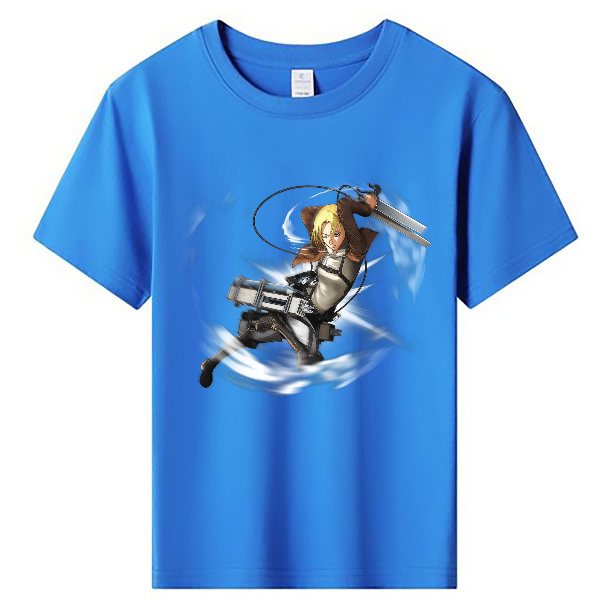 （画像用） 進撃の巨人 アニ・レオンハート Attack on Titan Annie Leonhart 綿100％キッズTシャツ（フロントプリント）